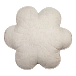 Coussin fleur en lin lys de sable - Moi Mili