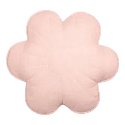 Coussin fleur en lin lys rose clair - Moi Mili