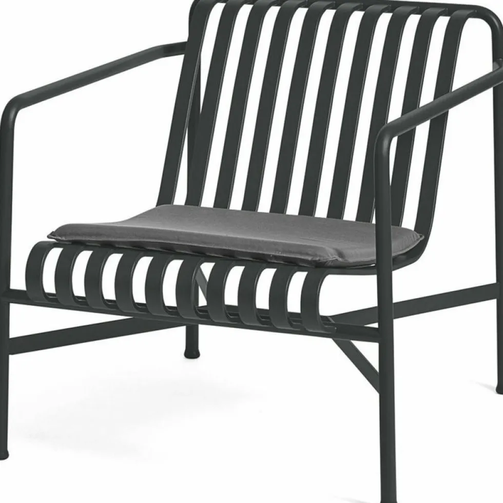 Coussin lounge chair high & low rouge Palissade - HAY