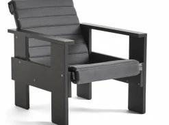 Coussin matelassé anthracite pour la chaise longue Crate - Hay