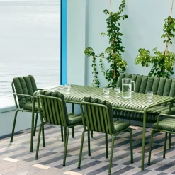 Coussin matelassé doux pour fauteuil de salle à manger olive Palissade - Hay
