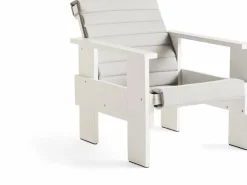 Coussin matelassé gris ciel pour la chaise longue Crate - Hay