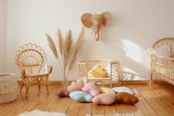 Coussin nuage en lin caramel - Moi Mili