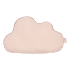 Coussin nuage en lin français rose mauve 24x38cm - Nobodinoz