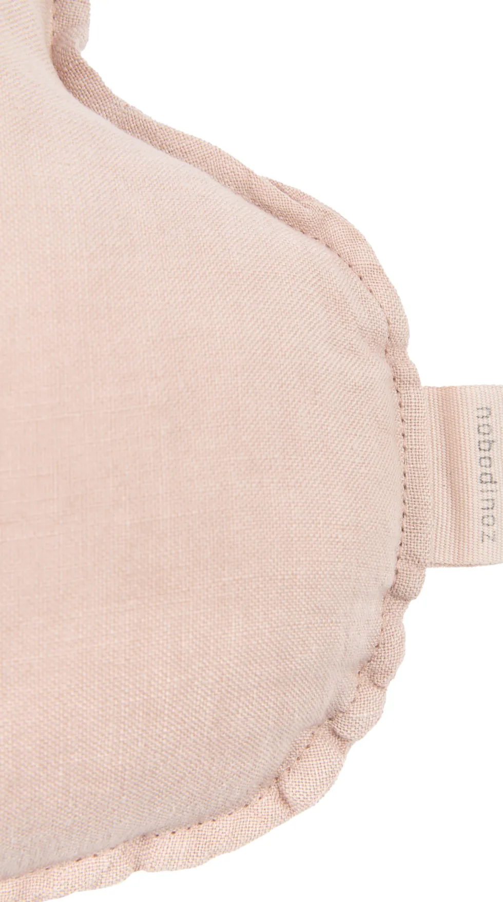 Coussin nuage en lin français rose mauve 24x38cm - Nobodinoz