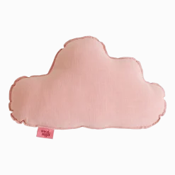 Coussin nuage en lin rose clair - Moi Mili