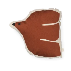 Coussin oiseau en coton rouge 32,5x48cm Swif - Ferm living