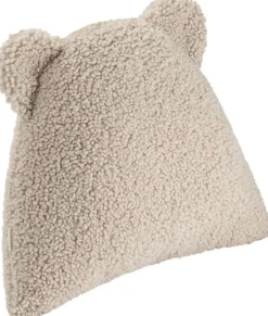 Coussin ourson en sherpa bouclé biscuit 35cm Cushion - Wigiwama
