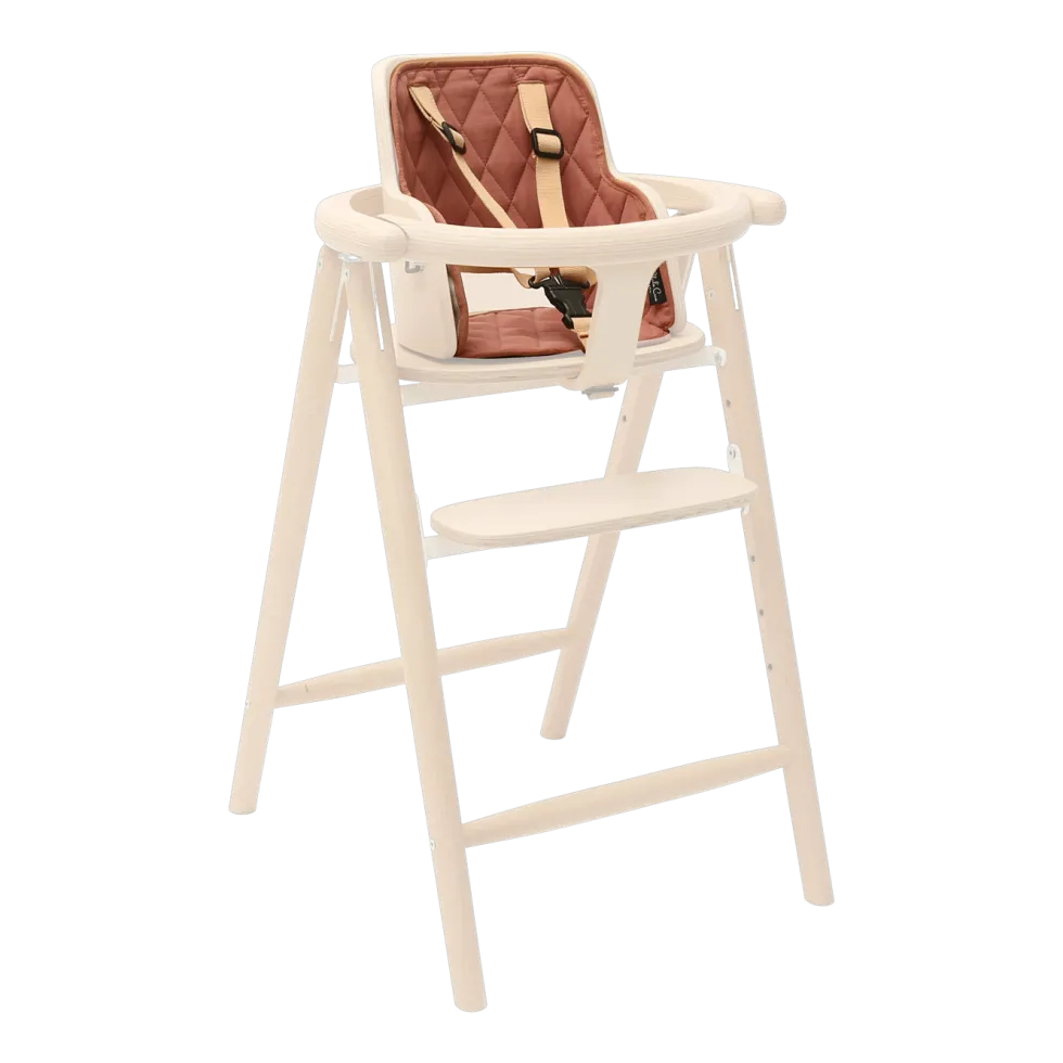 Coussin pour chaise haute en coton bois de rose 28 x 25 cm Tobo - Charlie Crane