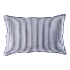 Coussin rectangulaire en velours côtelé blueberry 55x33cm Bolster - Wigiwama