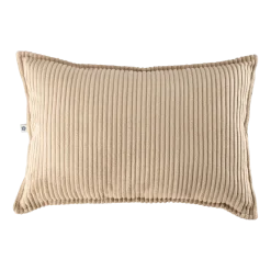 Coussin rectangulaire en velours côtelé brown sugar 55x33cm Bolster - Wigiwama