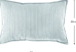 Coussin rectangulaire en velours côtelé peppermint green 55x33cm Bolster - Wigiwama