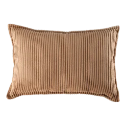 Coussin rectangulaire en velours côtelé toffee 55x33cm Bolster - Wigiwama