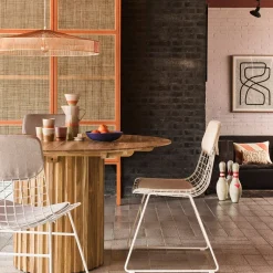 Coussins gris clairs pour chaise Wire - HKliving
