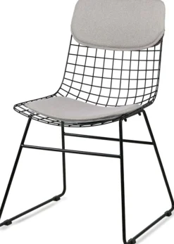 Coussins gris clairs pour chaise Wire - HKliving
