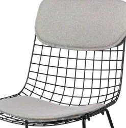 Coussins gris clairs pour chaise Wire - HKliving