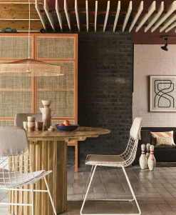 Coussins gris clairs pour chaise Wire - HKliving