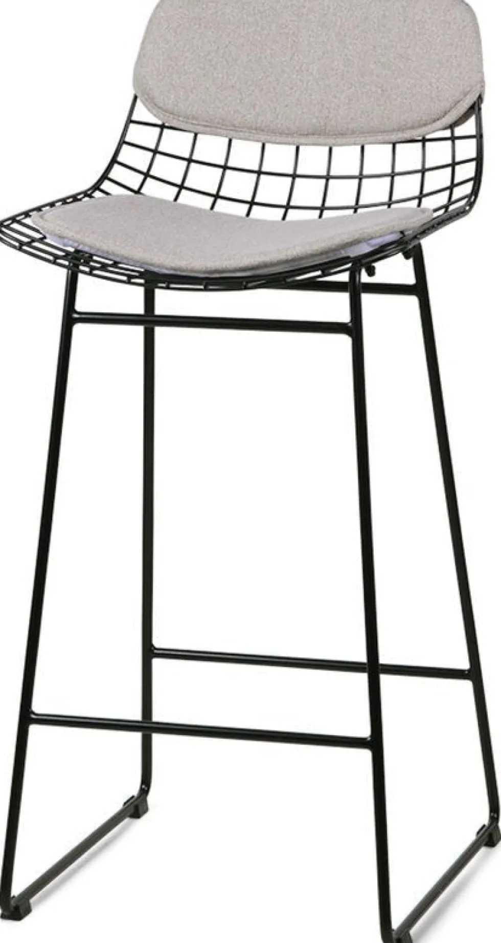 Coussins gris clairs pour tabouret de bar Wire - HKliving