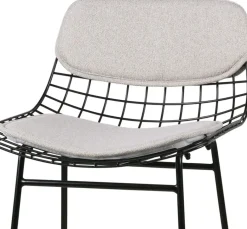 Coussins gris clairs pour tabouret de bar Wire - HKliving