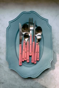 Couvert en acier rose framboise 70s cutlery - HKliving