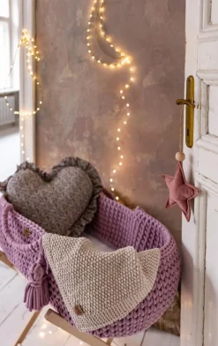 Couverture sensorielle pour nouveau-né beige 70x50cm - Happy Moses