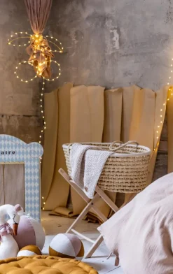 Couverture sensorielle pour nouveau-né beige 70x50cm - Happy Moses