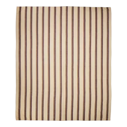Couvre-lit à rayures Vida Châtaigne/Crème 230X275Cm - HKLIVING