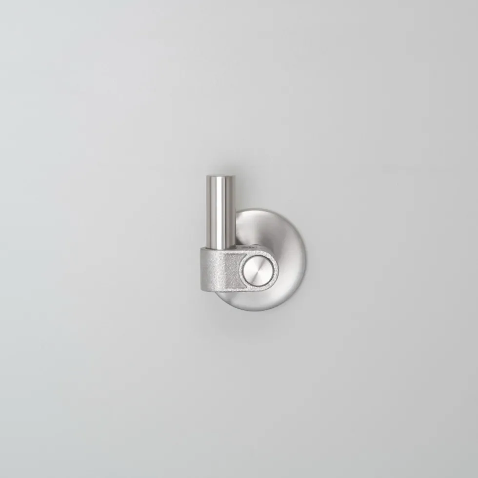 Crochet en acier inoxydable massif argent 7,65 x 4,1 cm - Buster+Punch
