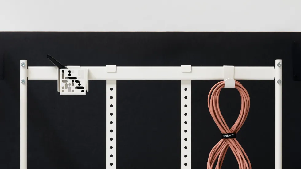 Crochet pour support tv en acier blanc cassé Hook Mount - Pedestal