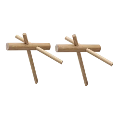 2 Crochets bâtons en chêne naturel - Normann Copenhagen