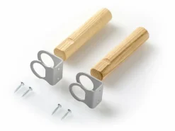 Crochets torche gris set de 2 - Emko