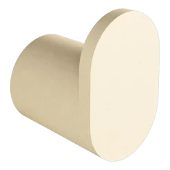 3 crochets à vêtements rond en acier beige cashew 3cm Palo - Metallbude