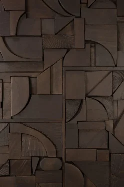 Décoration murale en acajou 120x90cm Bricks - Ethnicraft Accessories