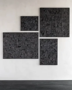 Décoration murale en acajou 120x90cm Bricks - Ethnicraft Accessories