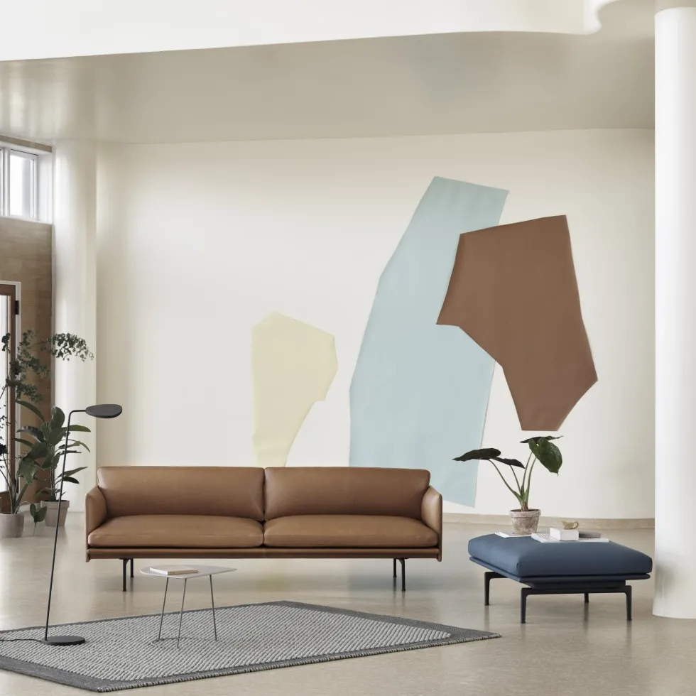 Demie table basse grise 88 cm Airy - Muuto