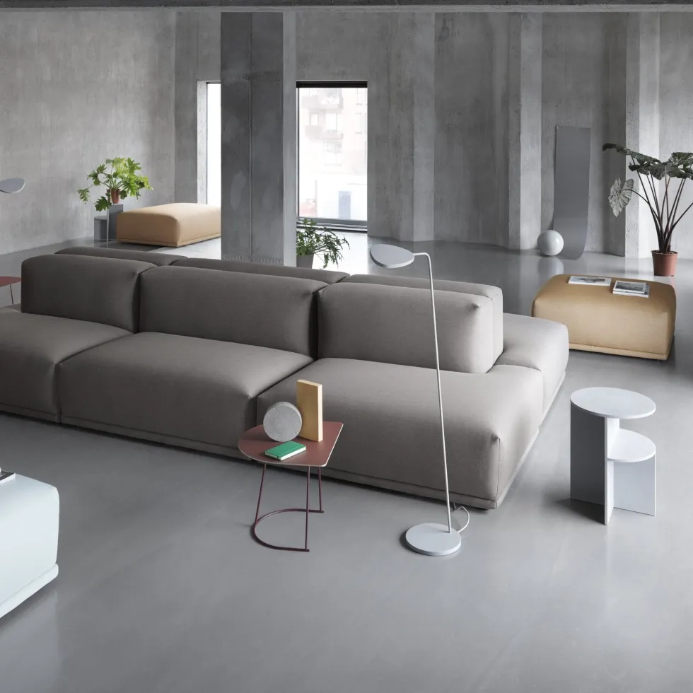 Demie table basse grise 88 cm Airy - Muuto