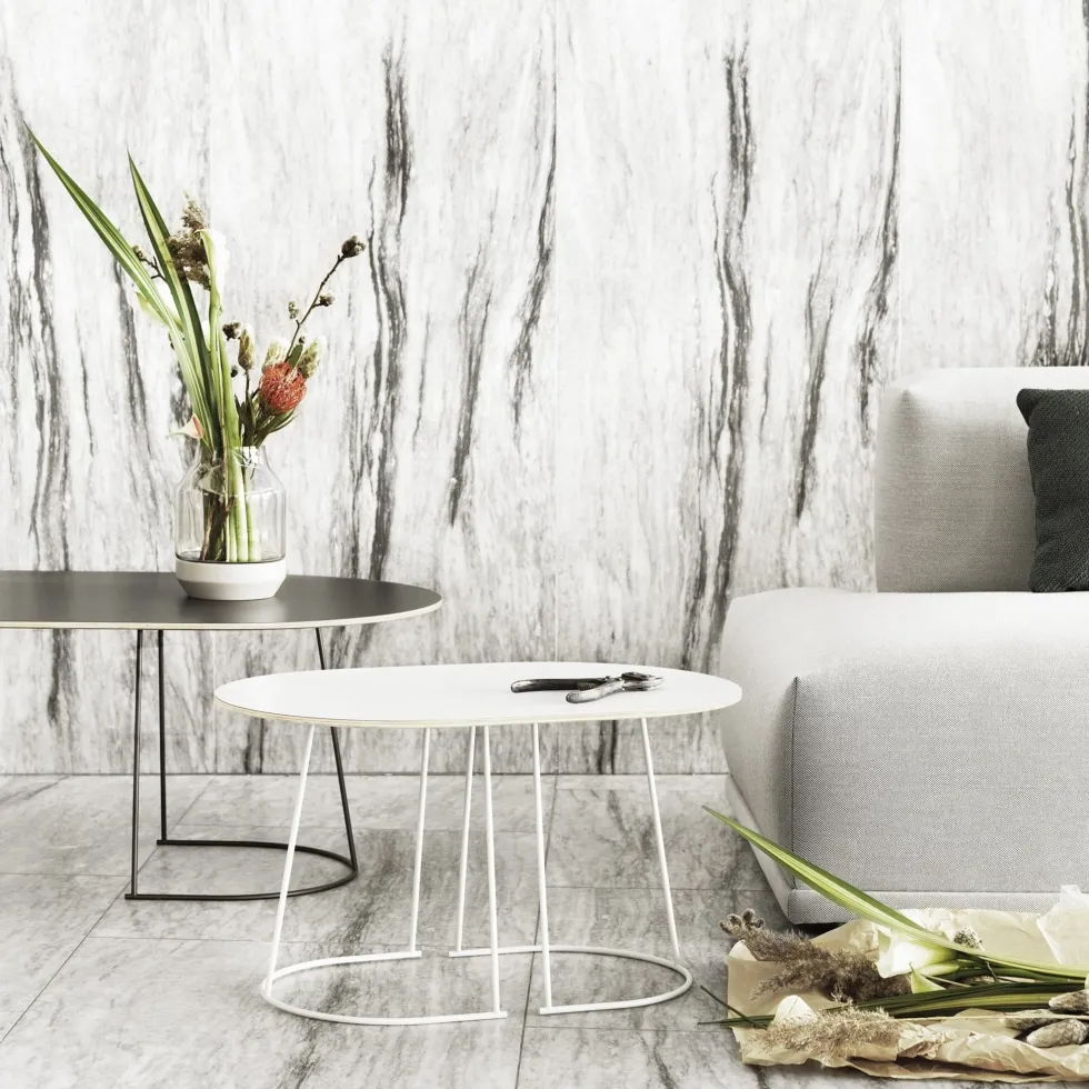 Demie table basse grise 88 cm Airy - Muuto