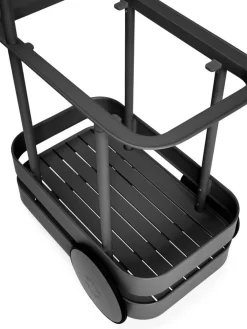 Desserte avec lampadaire en aluminium anthracite 78x55 cm Jolly Trolley- Fatboy
