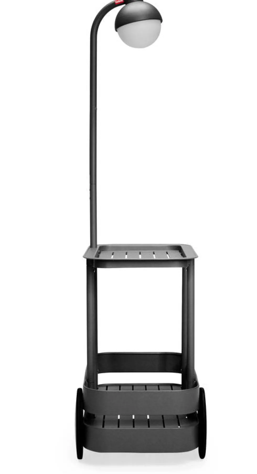 Desserte avec lampadaire en aluminium anthracite 78x55 cm Jolly Trolley- Fatboy