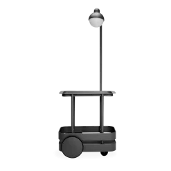 Desserte avec lampadaire en aluminium anthracite 78x55 cm Jolly Trolley- Fatboy