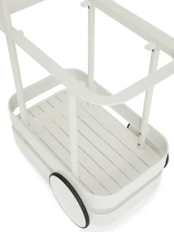 Desserte avec lampadaire en aluminium gris clair 78 x 55 cm Jolly Trolley- Fatboy
