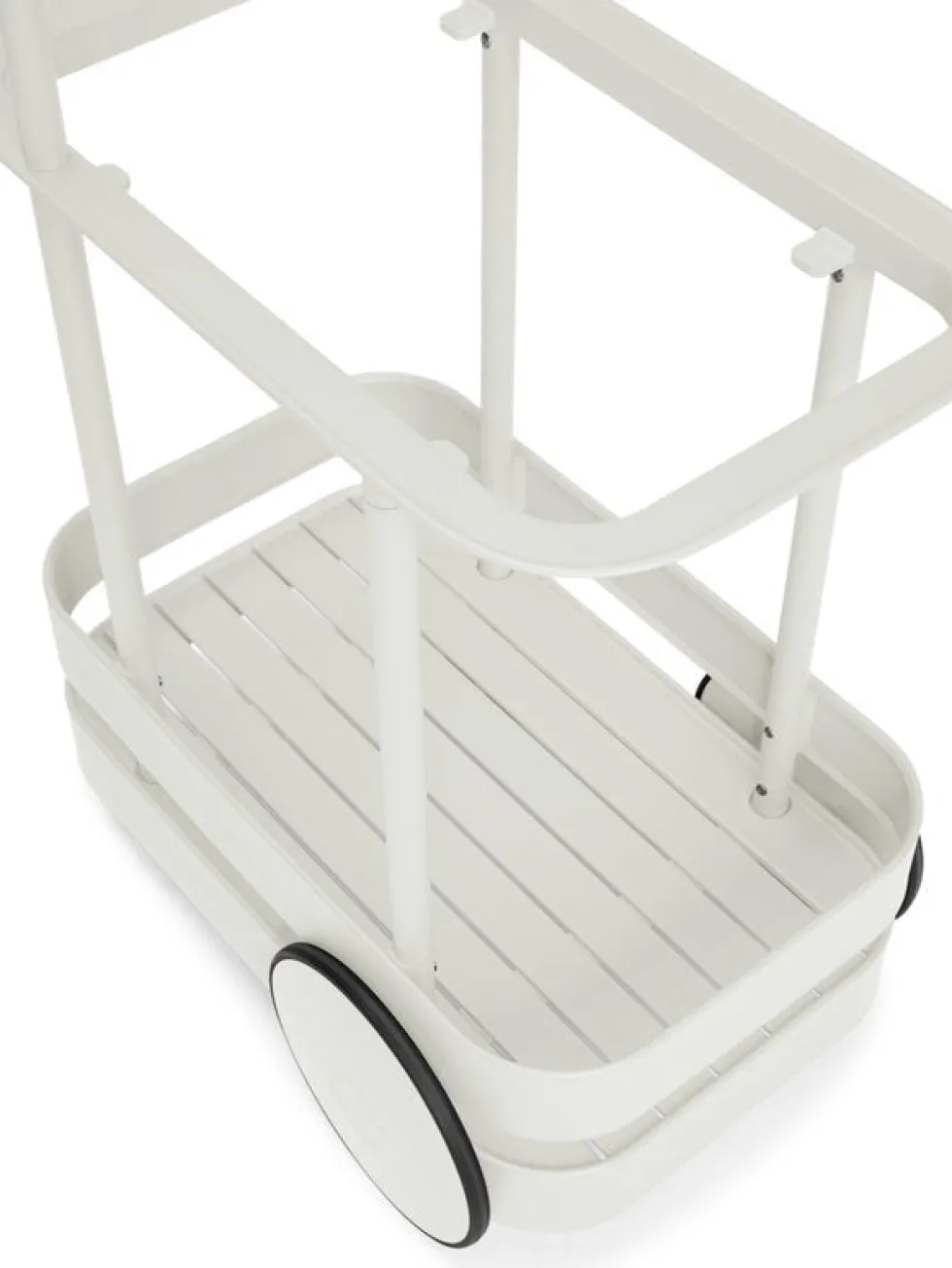 Desserte avec lampadaire en aluminium gris clair 78 x 55 cm Jolly Trolley- Fatboy