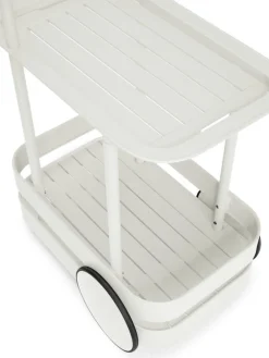 Desserte avec lampadaire en aluminium gris clair 78 x 55 cm Jolly Trolley- Fatboy