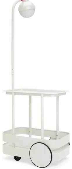 Desserte avec lampadaire en aluminium gris clair 78 x 55 cm Jolly Trolley- Fatboy