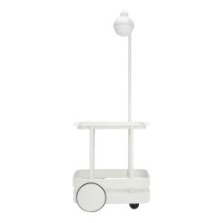 Desserte avec lampadaire en aluminium gris clair 78 x 55 cm Jolly Trolley- Fatboy