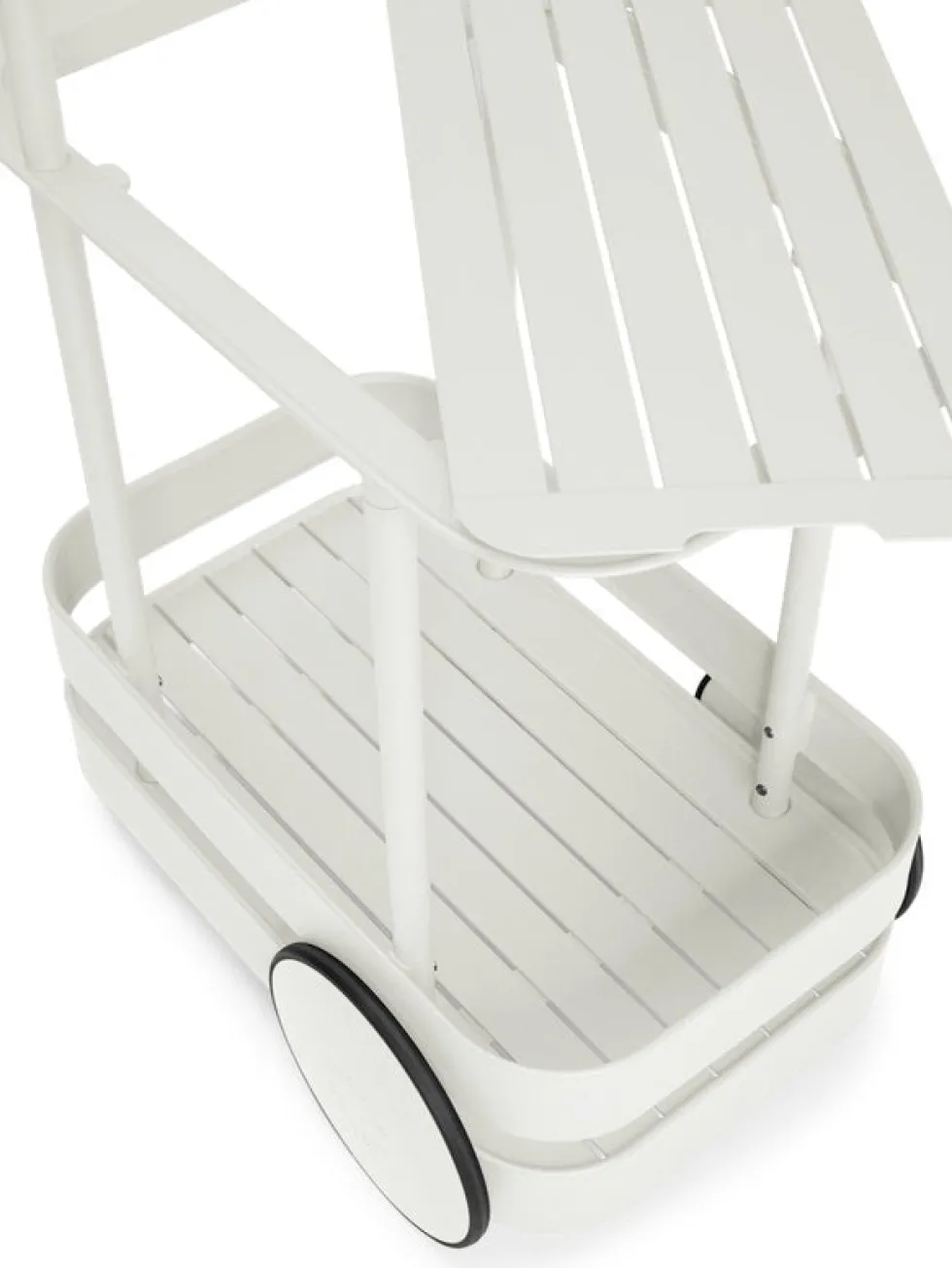 Desserte avec lampadaire en aluminium gris clair 78 x 55 cm Jolly Trolley- Fatboy