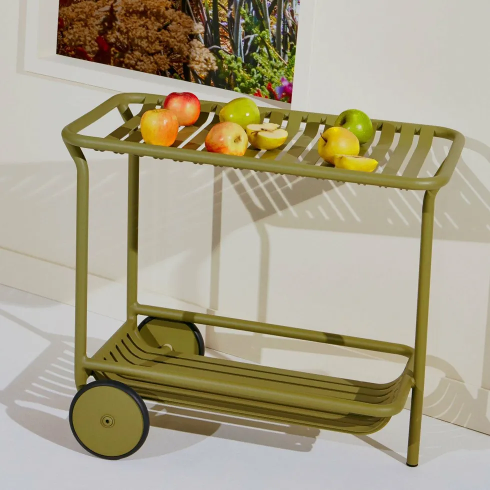 Desserte de jardin vert bouteille finition mate Week end - Petite friture