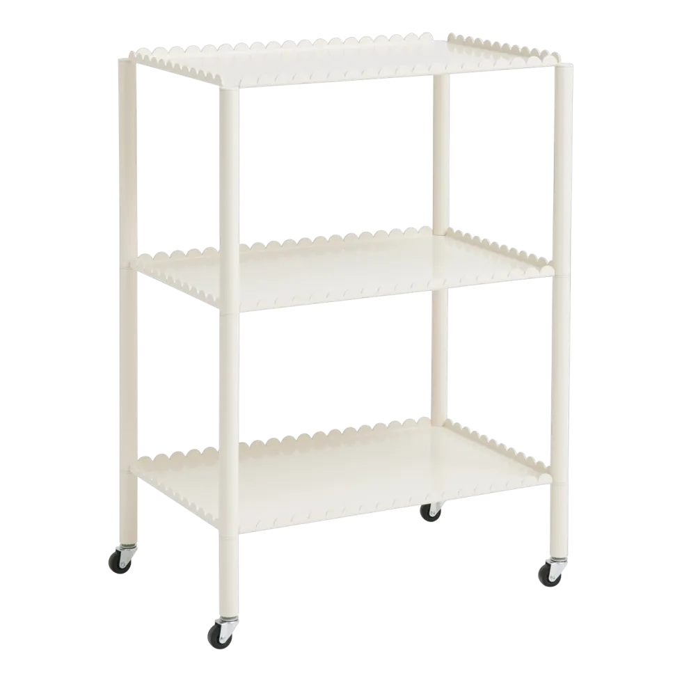 Desserte en acier blanc 63 x 44 x 87,5 cm Arcs - HAY