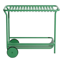 Desserte à roulettes en aluminium vert menthe Week end - Petite friture