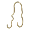 Double crochet en laiton massif doré 12,6 x 21,3 x 5,8 cm Curvature - Ferm Living